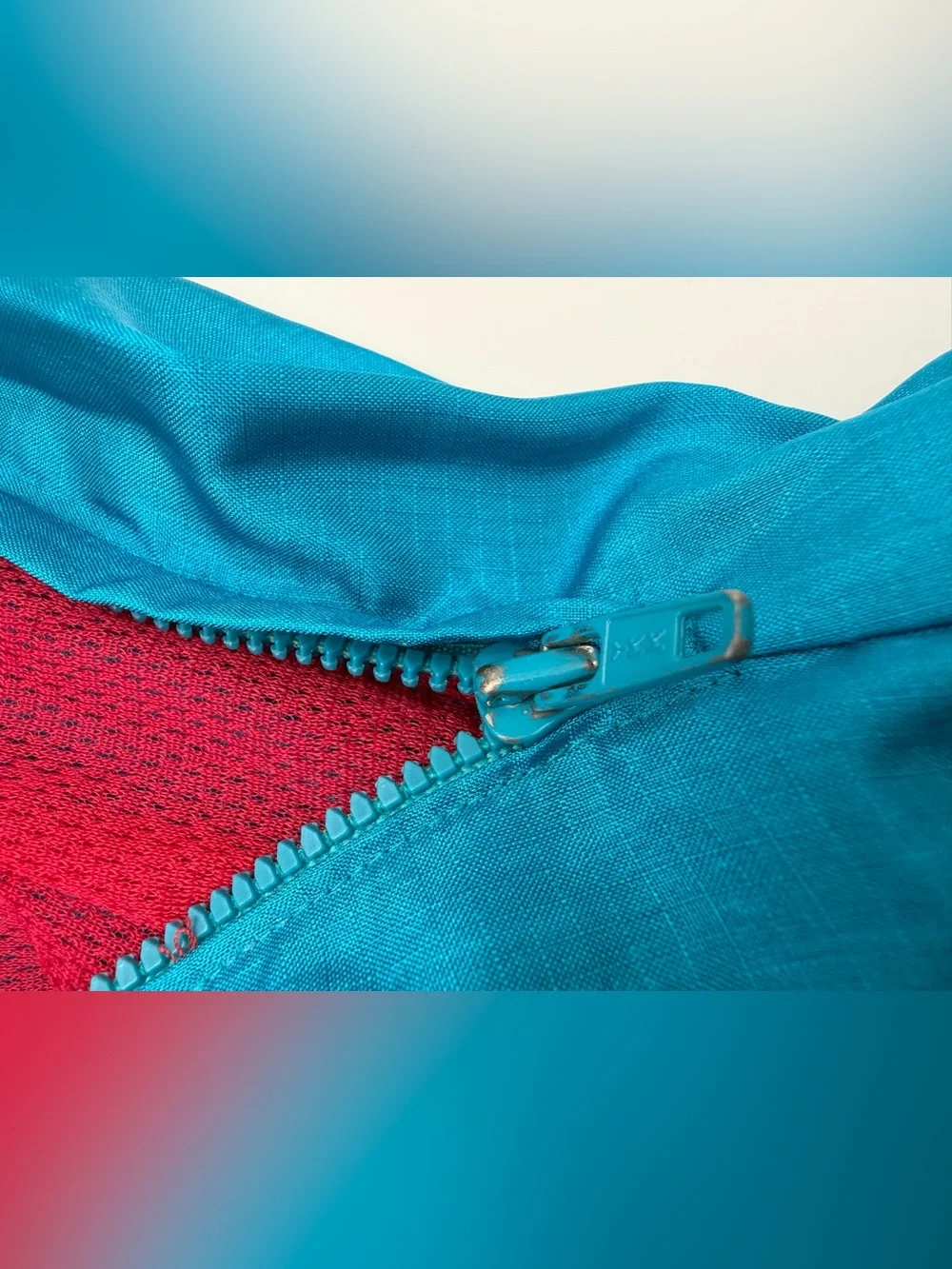 Vintage 80s 90s Teal Blue Track Pants Silver Tag Size Large Elastic, Zip Leg